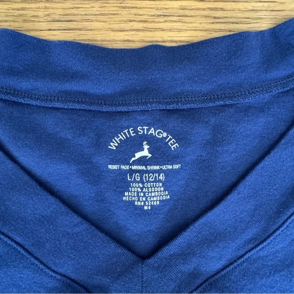 White Stag Blue Tank Top Classic Crew Neck - Picture 2 of 3